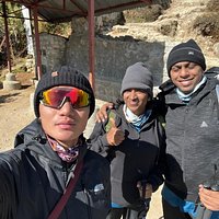 Krishant and team during Everest Base Camp Trek
